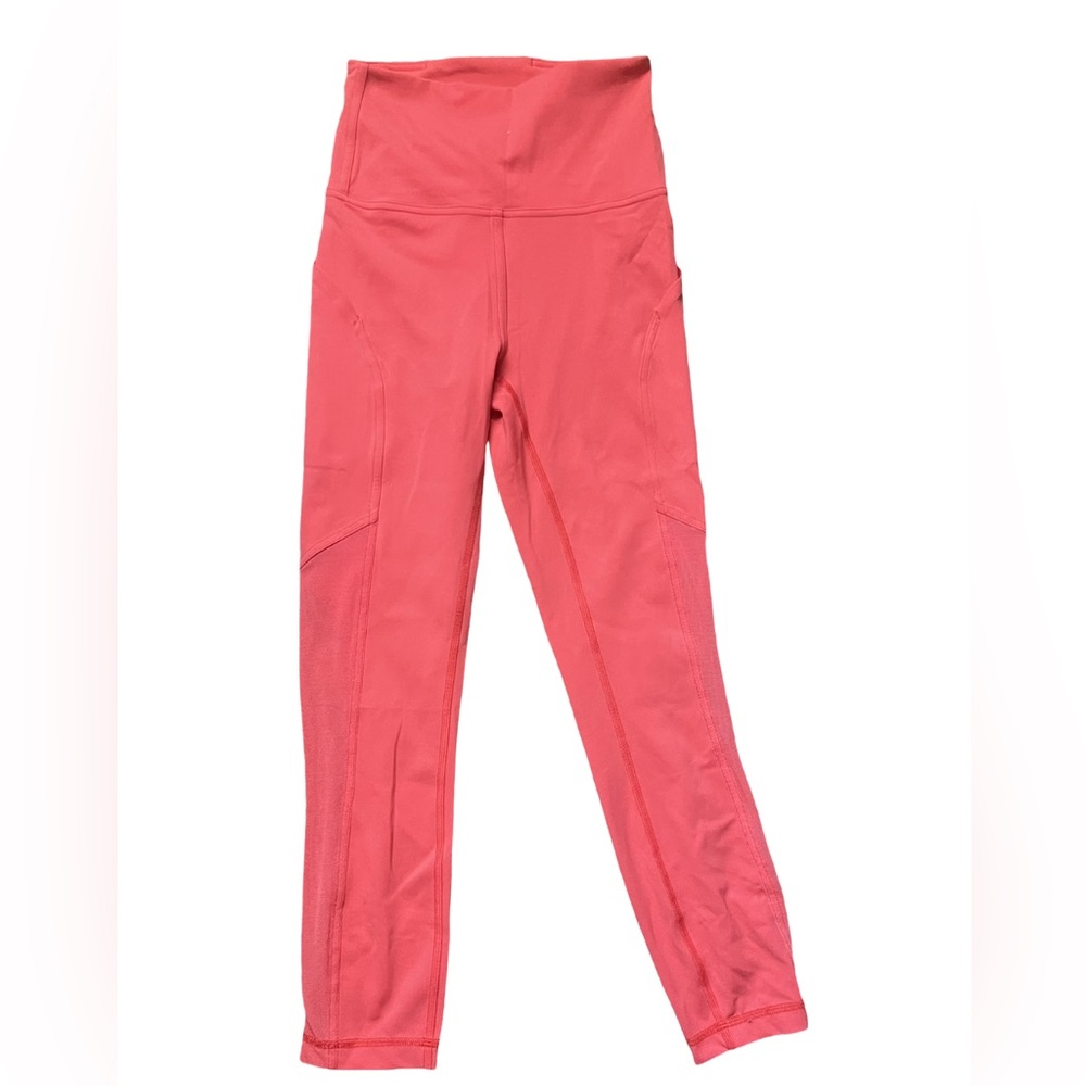 Lululemon coral leggings size 4